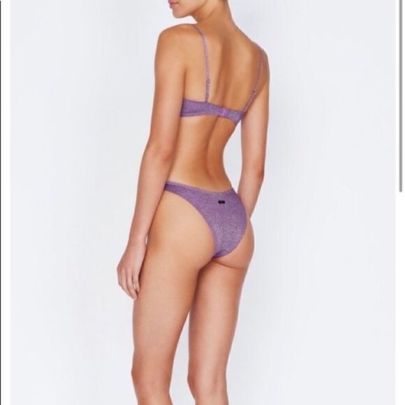 TRIANGL- MICA CHEEKY VIOLET SPARKLE SET NO BAG NEW WITH TAGS 💜 - Picture 2 of 5